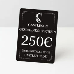 €100 CASTLESON Geschenkgutschein – Für Herrenanzüge & Accessoires -Herrenanzug Geschäft 100 castleson geschenkgutschein fuer herrenanzuege accessoires 250 00 888