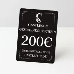 €50 CASTLESON Geschenkgutschein – Für Herrenanzüge & Accessoires -Herrenanzug Geschäft 50 castleson geschenkgutschein fuer herrenanzuege accessoires 200 00 125