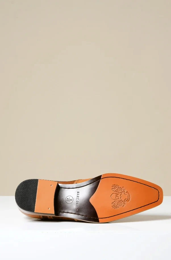 Braune Lederschuhe, Marc Darcy Bradley - Wingtip Brogue 3 Braune Lederschuhe, Marc Darcy Bradley - Wingtip Brogue – Bild 3