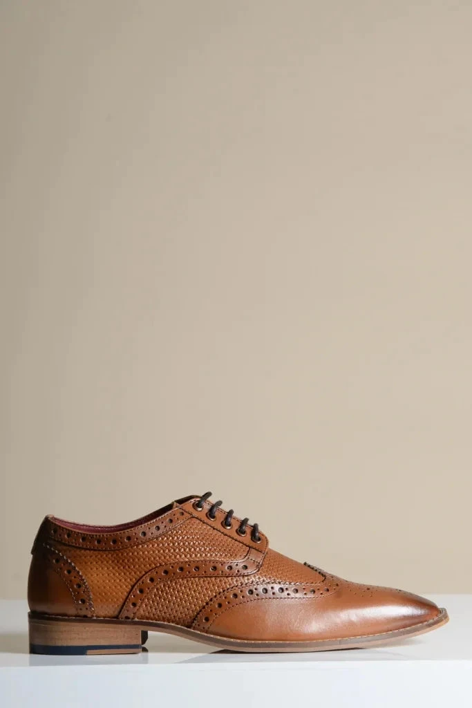 Braune Lederschuhe, Marc Darcy Brandon - Wingtip Brogue 1 Braune Lederschuhe, Marc Darcy Brandon - Wingtip Brogue