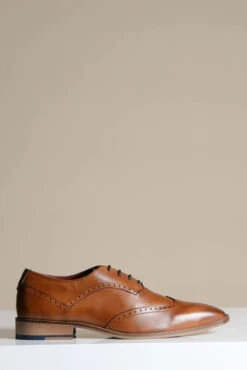 Braune Lederschuhe, Marc Darcy Dawson - Wingtip Brogue