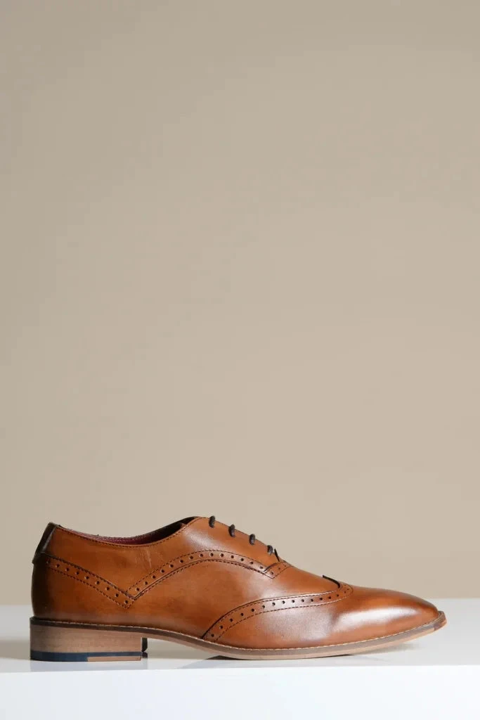 Braune Lederschuhe, Marc Darcy Dawson - Wingtip Brogue 1 Braune Lederschuhe, Marc Darcy Dawson - Wingtip Brogue