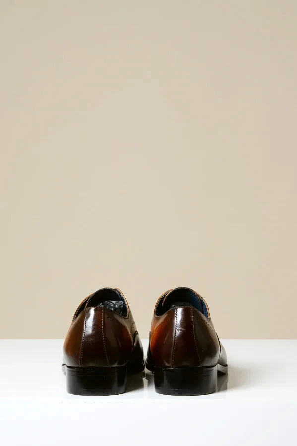 Braune Lederschuhe, Marc Darcy Jake - Wingtip Brogue 4 Braune Lederschuhe, Marc Darcy Jake - Wingtip Brogue – Bild 4