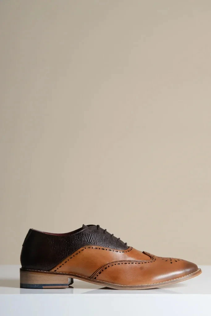 Braune Lederschuhe, Marc Darcy Ryan - Wingtip Brogue 1 Braune Lederschuhe, Marc Darcy Ryan - Wingtip Brogue