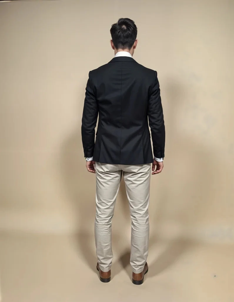 Business Casual Outfit: Timeless Black & Beige Elegance 4 Business Casual Outfit: Timeless Black & Beige Elegance – Bild 4