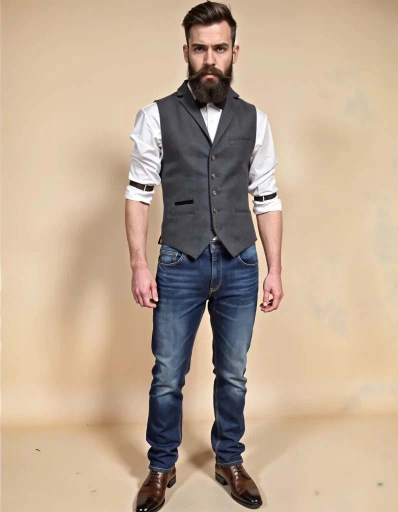 Business Casual Outfit: Urban Edge Grey Mix & Match 2 Business Casual Outfit: Urban Edge Grey Mix & Match – Bild 2