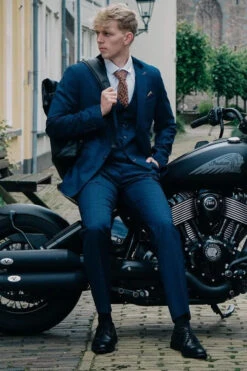 CASTLESON - Hose Corporal Check Navy