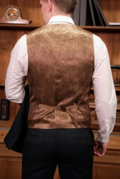 CASTLESON - Weste Admiral Check 8 CASTLESON - Weste Admiral Check -Herrenanzug Geschäft castleson weste admiral check 207