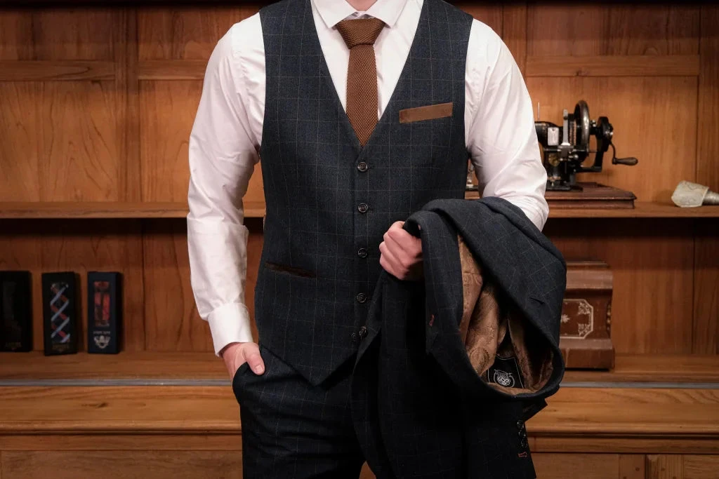 CASTLESON - Weste Admiral Check 2 CASTLESON - Weste Admiral Check – Bild 2