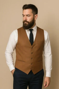 CASTLESON – Weste Bradley Tan