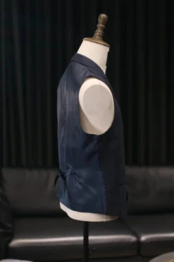 CASTLESON - Weste Chief Navy Tweed 9 CASTLESON - Weste Chief Navy Tweed -Herrenanzug Geschäft castleson weste chief navy tweed 559