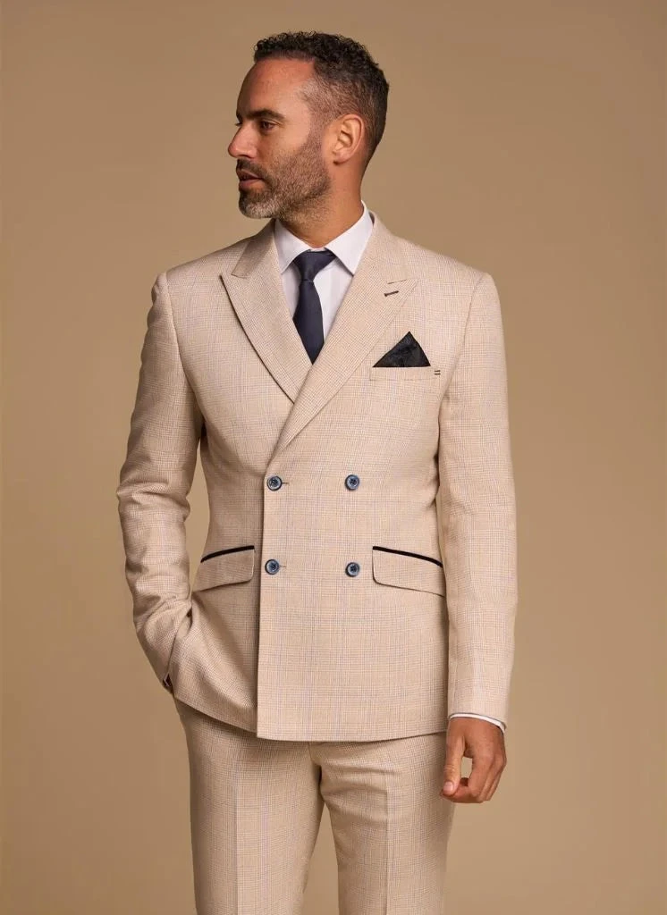 Cavani Caridi - Sakko Beige Double Breasted 1 Cavani Caridi - Sakko Beige Double Breasted