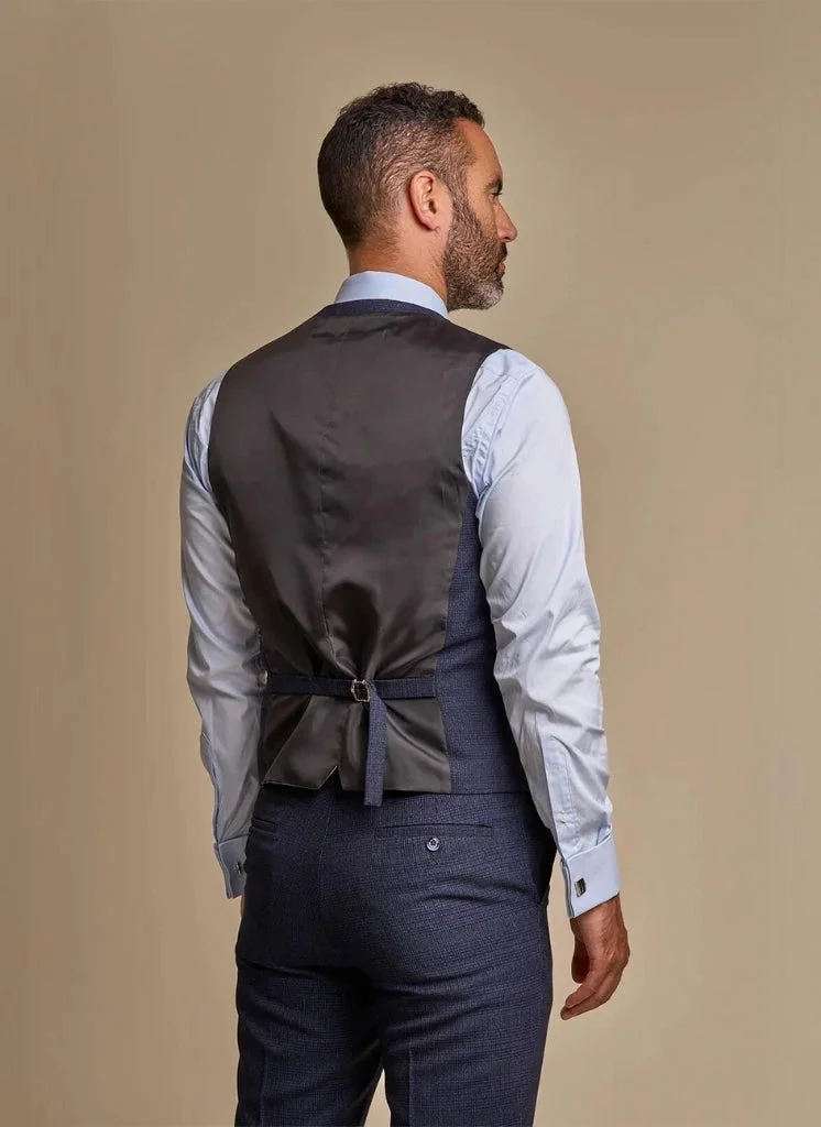 Cavani Caridi - Weste Marineblau 5 Cavani Caridi - Weste Marineblau – Bild 5