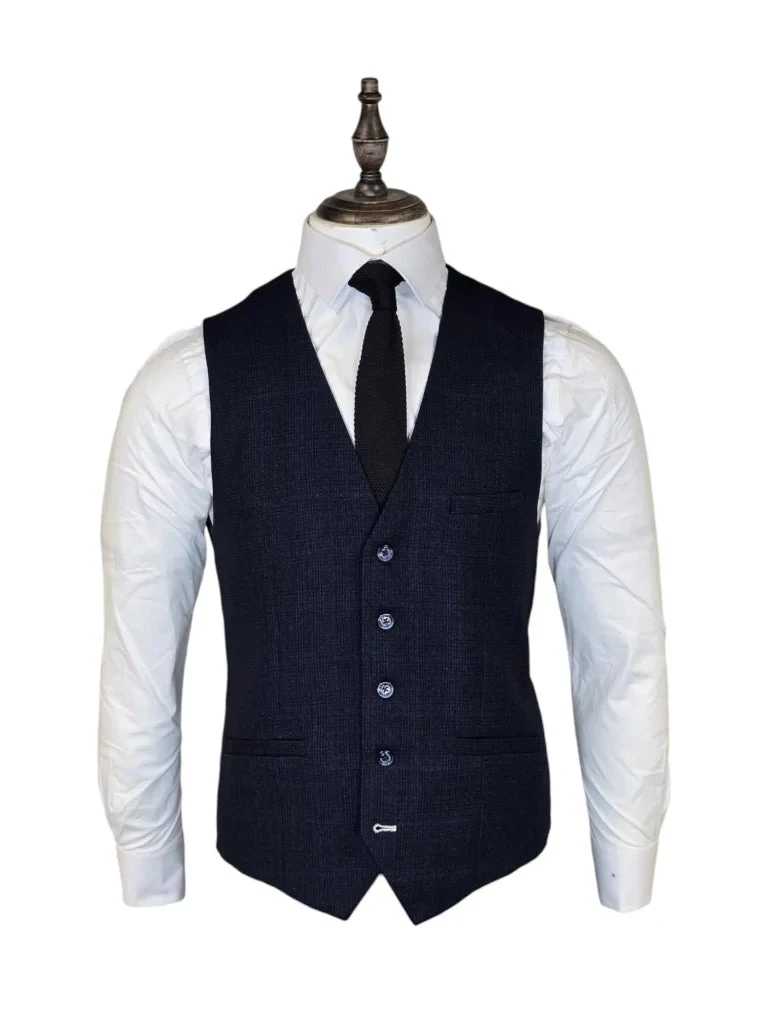 Cavani Caridi - Weste Marineblau 1 Cavani Caridi - Weste Marineblau