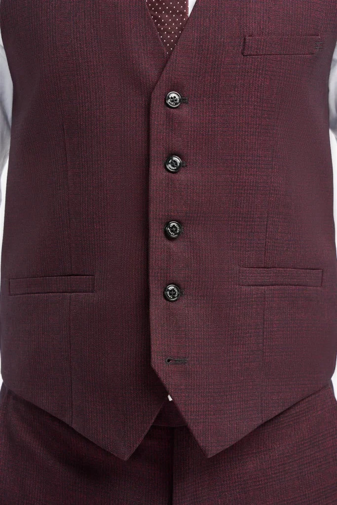 Cavani Caridi - Weste Wine Red 3 Cavani Caridi - Weste Wine Red – Bild 3