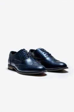 Cavani Clark Schuhe Navy - Wingtip Brogue 4 Cavani Clark Schuhe Navy - Wingtip Brogue -Herrenanzug Geschäft cavani clark schuhe navy wingtip brogue schoenen 353