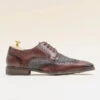Cavani Faro Tweed Schuhe - Bordo