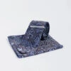 Cavani - Grau Navy Paisley Krawattenset
