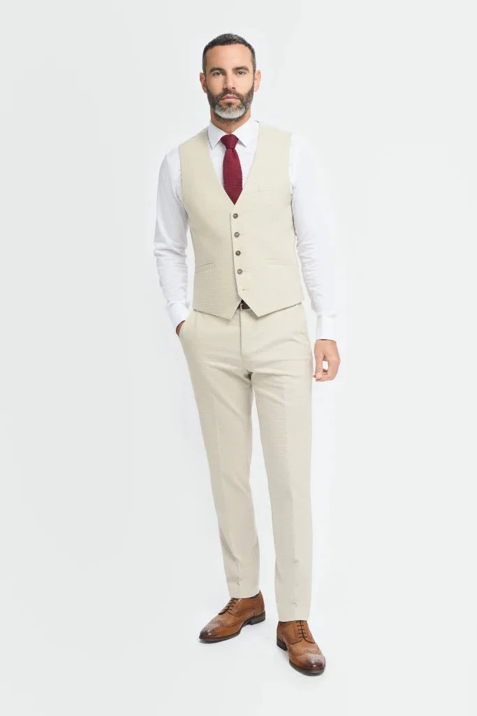 Cavani Hampton – Weste Beige 2 Cavani Hampton – Weste Beige – Bild 2