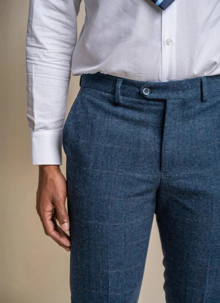 Cavani - Hose Carnegi Navy Tweed 3 Cavani - Hose Carnegi Navy Tweed – Bild 3