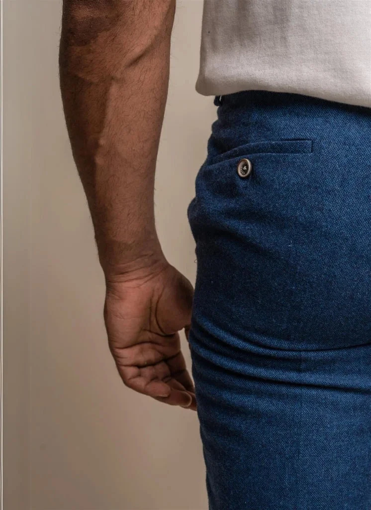 Cavani - Hose Tweed Orson Blau 2 Cavani - Hose Tweed Orson Blau – Bild 2