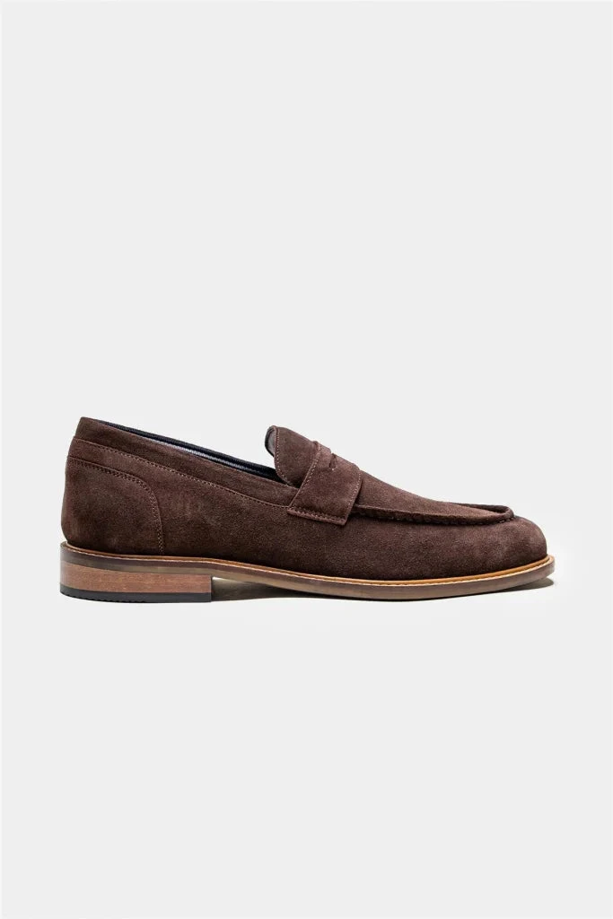 Cavani Jordan Suède Loafer - Dunkelbraun 1 Cavani Jordan Suède Loafer - Dunkelbraun