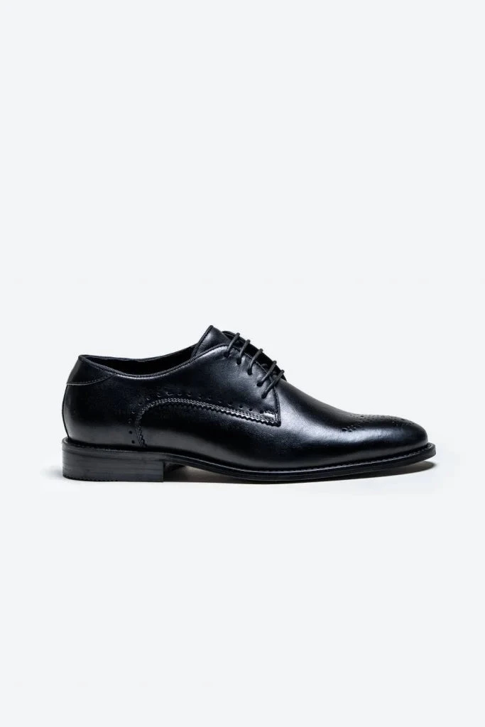 Cavani Madrid Schuhe Schwarz - Wingtip Brogue 1 Cavani Madrid Schuhe Schwarz - Wingtip Brogue