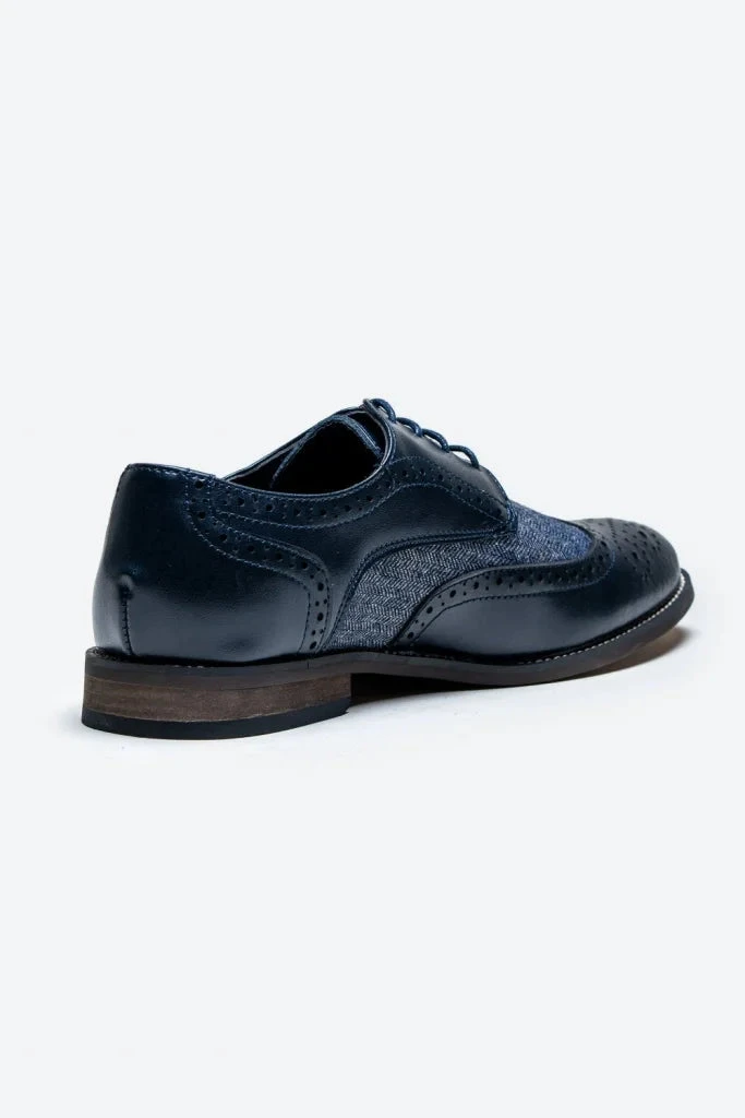 Cavani Oliver Schuhe Navy - Tweed 3 Cavani Oliver Schuhe Navy - Tweed – Bild 3
