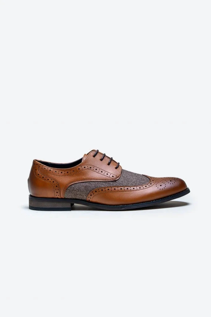 Cavani Oliver Schuhe Tan - Tweed 1 Cavani Oliver Schuhe Tan - Tweed