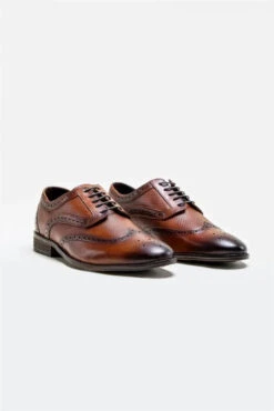 Cavani Orleans Schuhe Hellbraun - Wingtip Brogue