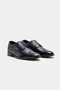 Cavani Orleans Schuhe Schwarz - Wingtip Brogue
