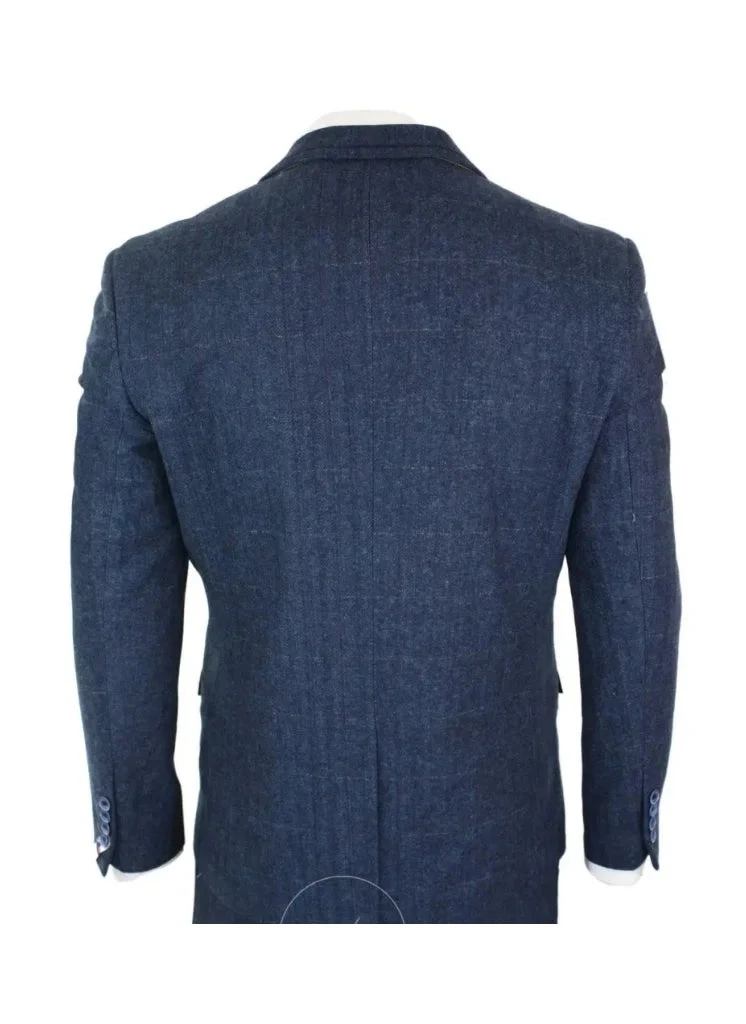 Cavani - Sakko Carnegi Marineblau Tweed 4 Cavani - Sakko Carnegi Marineblau Tweed – Bild 4