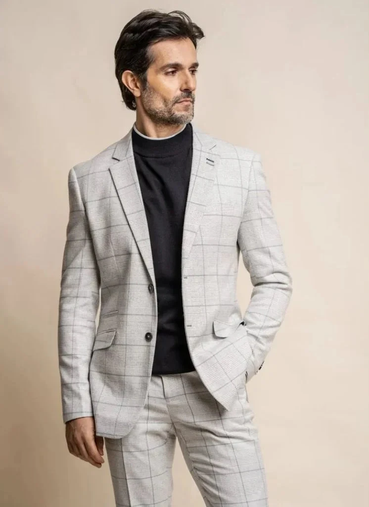 Cavani - Sakko Check Radika Grey 1 Cavani - Sakko Check Radika Grey