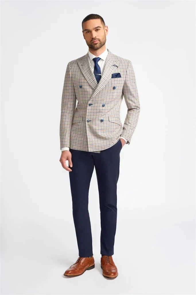 Cavani - Sakko Doppelreiher Sergio Beige 2 Cavani - Sakko Doppelreiher Sergio Beige – Bild 2