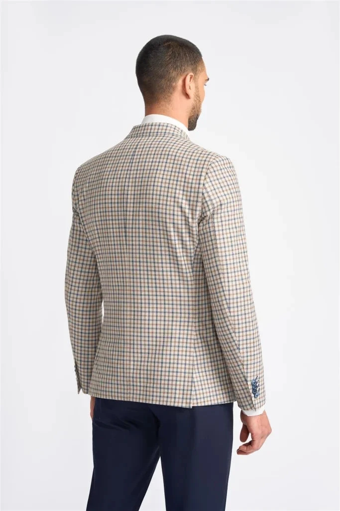 Cavani - Sakko Doppelreiher Sergio Beige 6 Cavani - Sakko Doppelreiher Sergio Beige – Bild 6