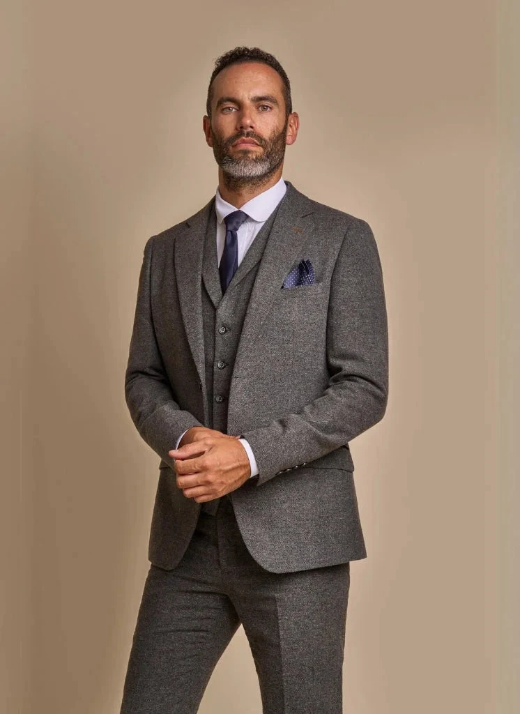 Cavani - Sakko Martez Grau Tweed 1 Cavani - Sakko Martez Grau Tweed