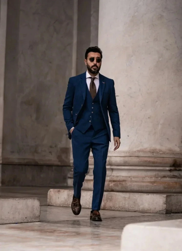 Cavani - Sakko Tweed Orson Blau 4 Cavani - Sakko Tweed Orson Blau – Bild 4