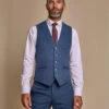 Cavani - Weste Carnegi Navy Tweed