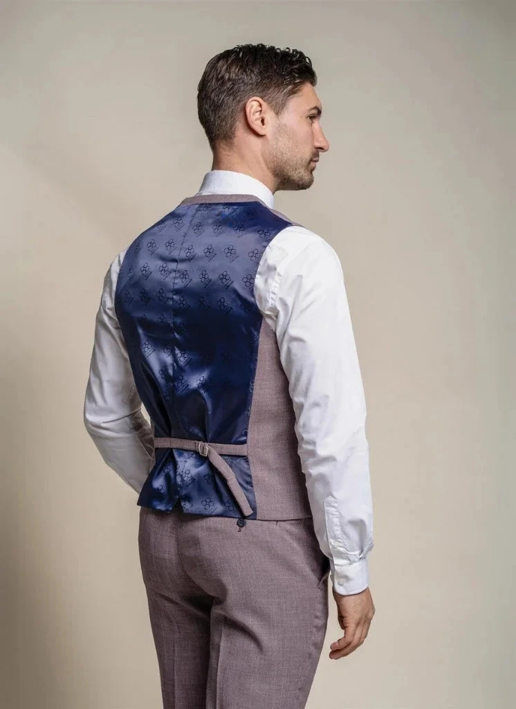 Cavani - Weste Flieder Slim Fit 2 Cavani - Weste Flieder Slim Fit – Bild 2