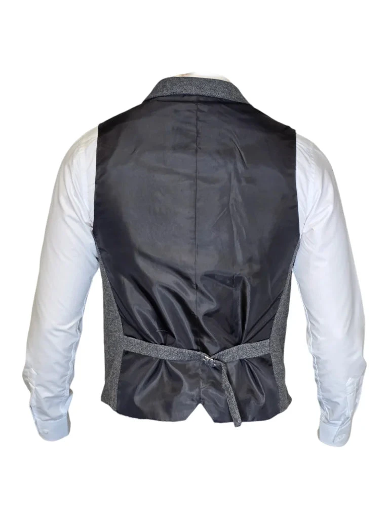 Cavani - Weste Martez Grau Tweed 2 Cavani - Weste Martez Grau Tweed – Bild 2