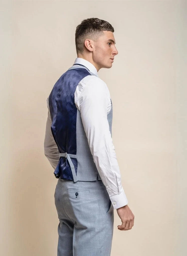 Cavani - Weste Miami Himmelblau Slim Fit 2 Cavani - Weste Miami Himmelblau Slim Fit – Bild 2