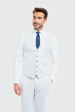 Herrenanzug Geschäft 25 Cavani - Weste Tropez Sky