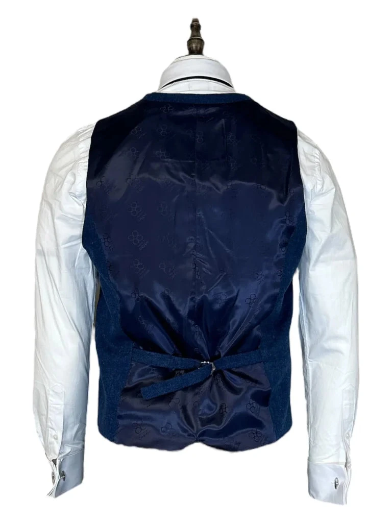 Cavani - Weste Tweed Orson Blau 2 Cavani - Weste Tweed Orson Blau – Bild 2