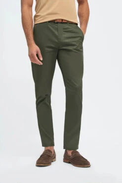 Herrenanzug Geschäft 38 Chino Hose Herren Olive - Cavani Dakota