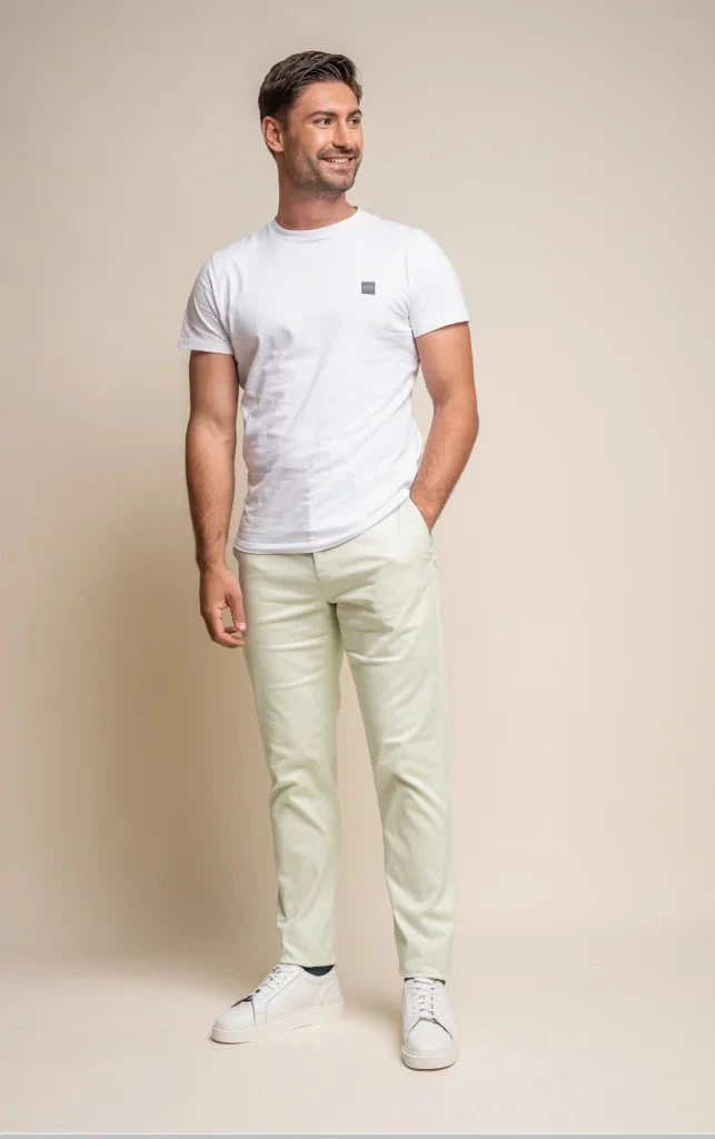 Chino Hose Herren Sage - Cavani Dakota 1 Chino Hose Herren Sage - Cavani Dakota