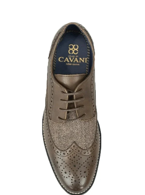 Dunkelbraune Tweed Schuhe | Cavani Horatio Brown 2 Dunkelbraune Tweed Schuhe | Cavani Horatio Brown – Bild 2