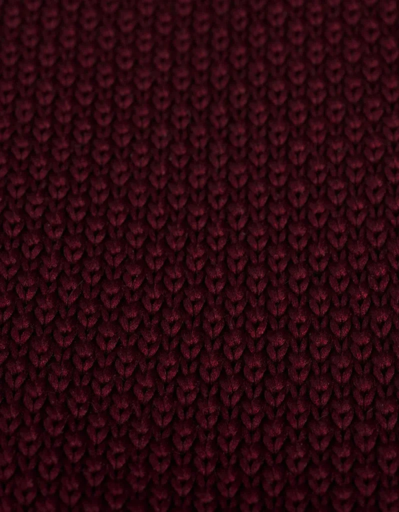 Gestrickte Krawatte Garrison Limited Weinrot 2 Gestrickte Krawatte Garrison Limited Weinrot – Bild 2