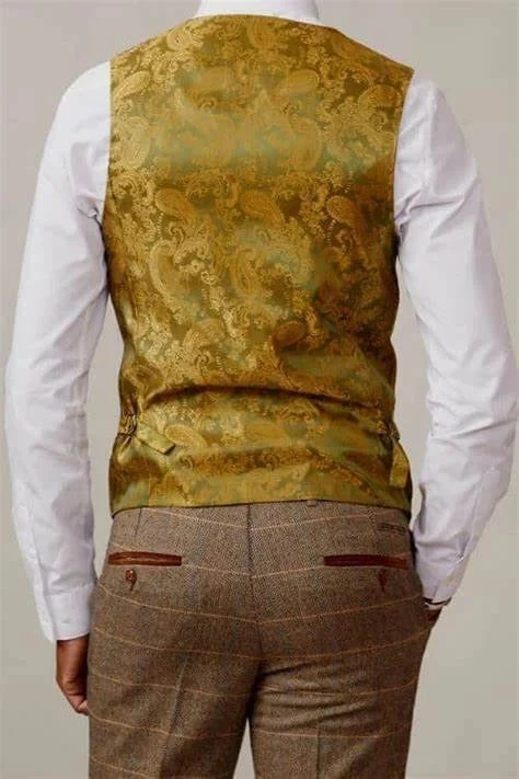 Kelvin Hellbraunes Weste - Doppelreihig 2 Kelvin Hellbraunes Weste - Doppelreihig – Bild 2