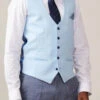 Kelvin Himmelblaues Weste - Einreihig