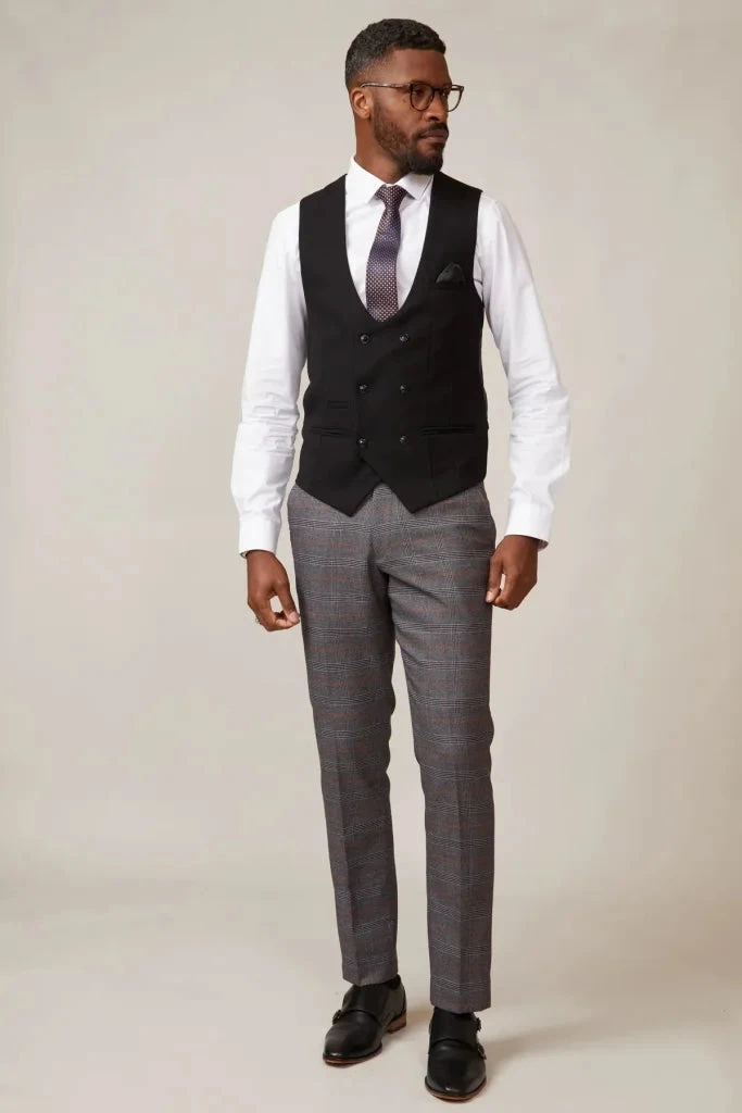 Kelvin Schwarzes Weste - Doppelreihig 5 Kelvin Schwarzes Weste - Doppelreihig – Bild 5